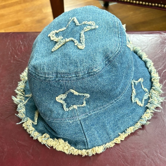 Goorin Bros Blue Denim Star Bucket Hat - Picture 2 of 7